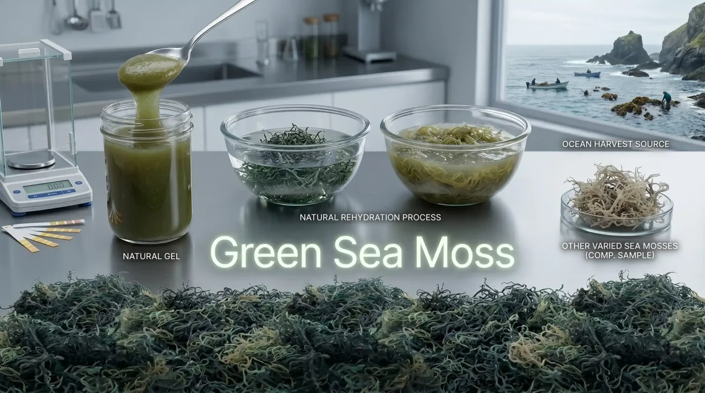 pure green sea moss