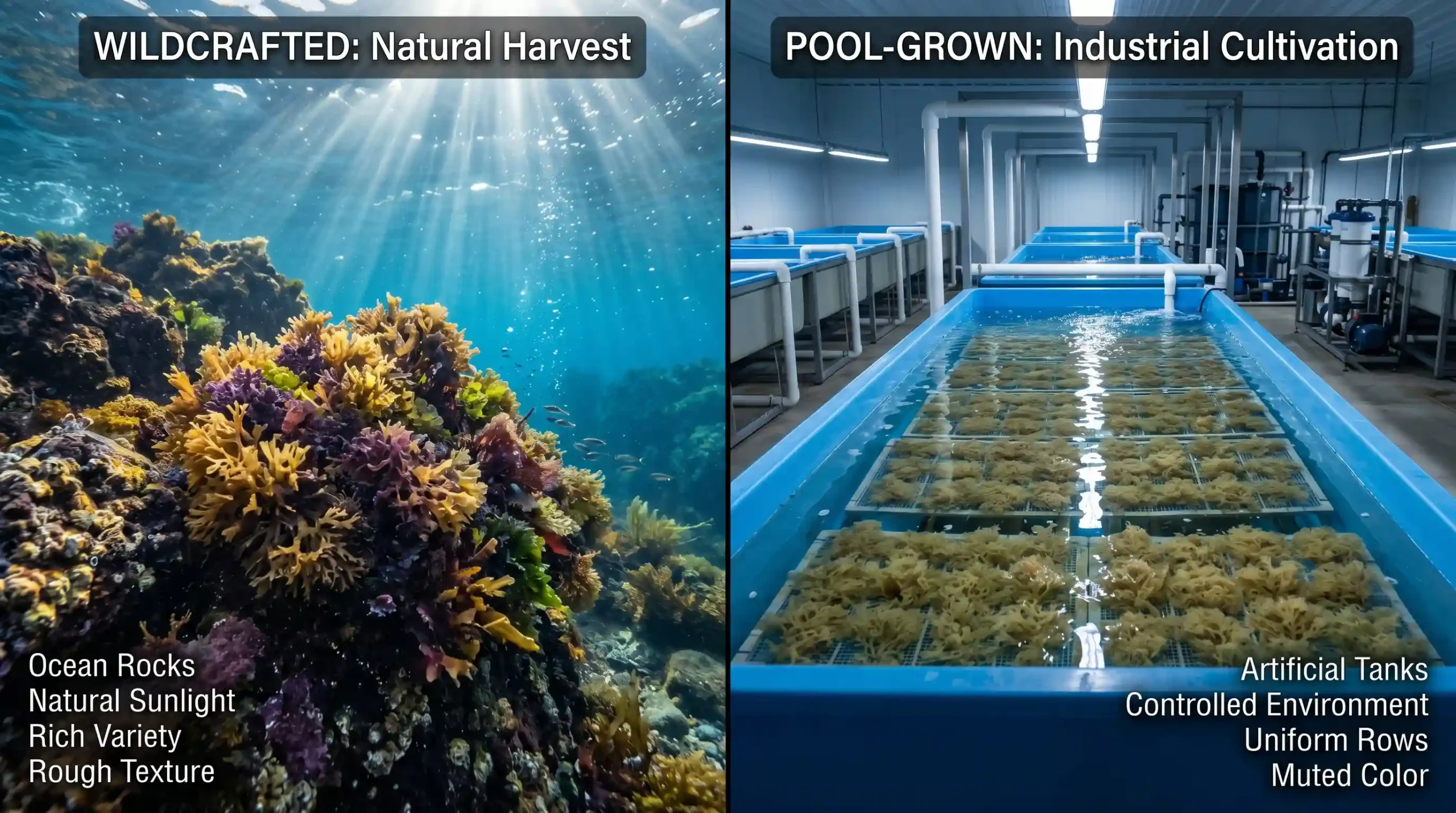 wildcraft sea moss vs artificially grown sea moss